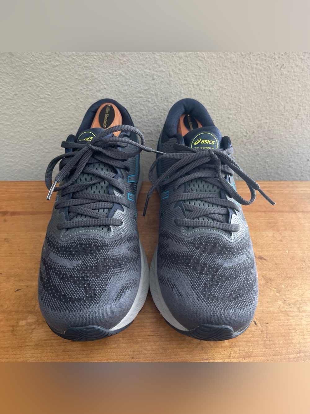 Asics Gel-Nimbus 23 Running Shoes Grey Blue Mens Size 8.5 1011B005 Sneakers - Picture 12 of 13